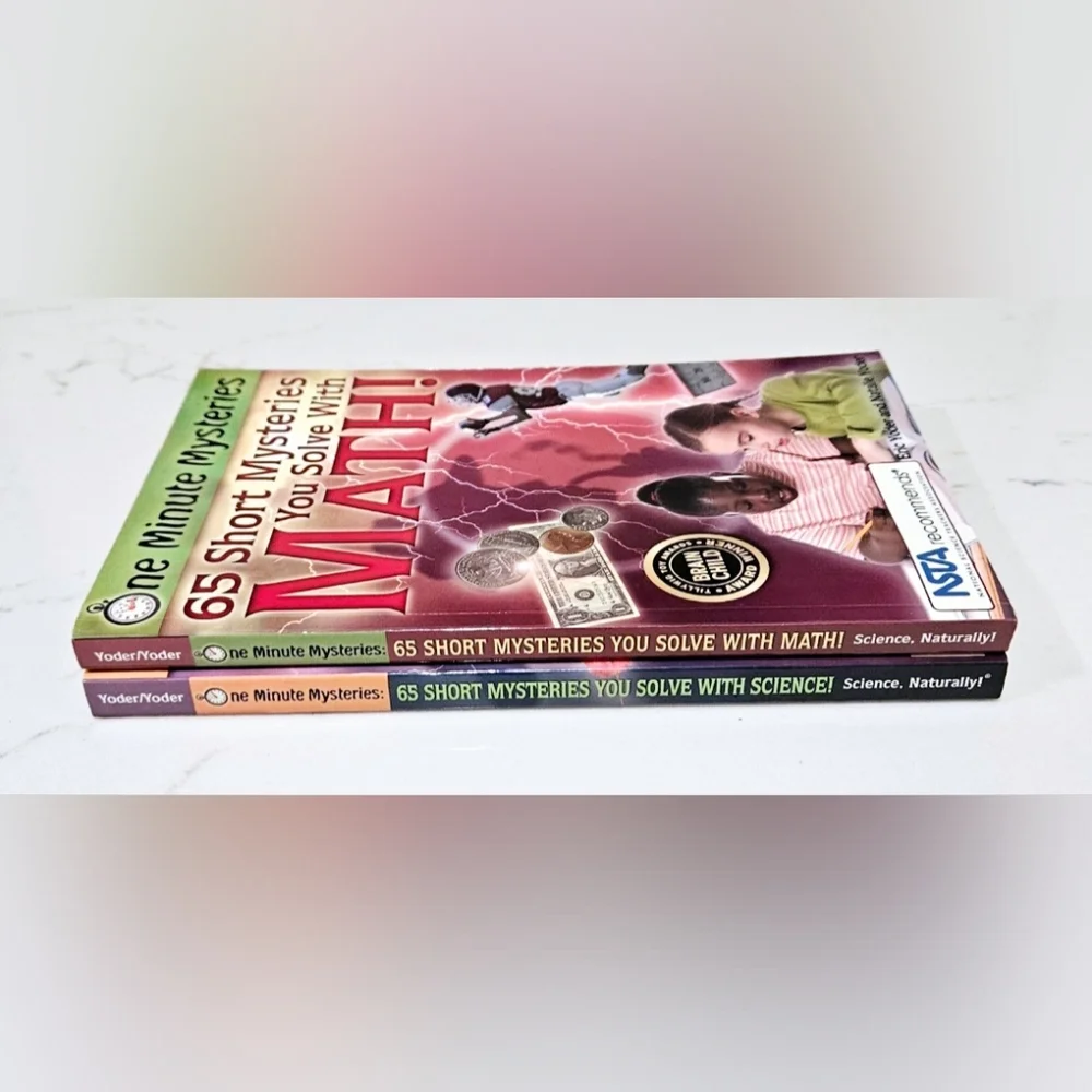 BOGO 65 Short Mysteries You Solve With Math And Science Books